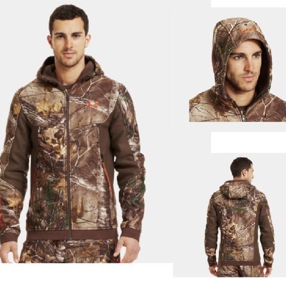 EUC Men’s RARE Under Armour Ayton RealTree Xtra Camouflage Jacket Size XL - Picture 6 of 13